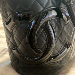 CHANEL
Calfskin Quilted Large Cambon Tote Black